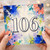 106th Birthday Card, Colourful Floral Watercolour Design