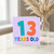 13th Birthday Card, 13 Years Old Colourful Typography Card