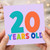 20th Birthday Card, 20 Years Old Birthday Card