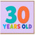 30th Birthday Card, Colourful 30 Years Old Card