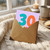 30th Birthday Card, Colourful 30 Years Old Card