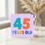 45th Birthday Card, 45 Years Old Colourful Number Card
