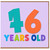 46th Birthday Card, Colourful 46 Years Old Card