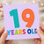 19th Birthday Card, 19 Years Old Card