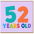 52nd Birthday Card, 52 Years Old Card