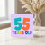 55th Birthday Card, 55 Years Old Colourful Number Design