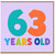 63rd Birthday Card, 63 Years Old Card