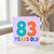 83rd Birthday Card, Colourful Typographic Years Old Card