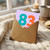 83rd Birthday Card, Colourful Typographic Years Old Card
