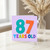 87th Birthday Card, 87 Years Old Colourful Typography Card