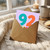 92nd Birthday Card, 92 Years Old Card, Colourful Age Birthday Card