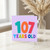 107th Birthday Card, Colourful 107 Years Old Card