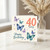 40th Birthday Card, Butterfly Design Happy Birthday Today Card