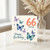 66th Birthday Card, Happy Birthday Butterflies Card
