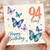 94th Birthday Card, Happy Birthday Butterflies Card