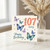 107th Birthday Card, Happy Birthday Today Butterfly Card