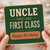 Uncle Birthday Card - You Are First Class - Happy Birthday - Vintage Typography Greeting Card for Uncle