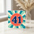41st Birthday Card, Retro Sunburst Number 41 Card