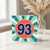 93rd Birthday Card, Retro Sunburst Number 93 Card