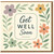 Get Well Soon Card - Floral Design - Thoughtful Recovery Greeting Card for Friends, Family or Colleagues