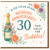 30th Pearl Wedding Anniversary Card - This Calls for Bubbles - Champagne Bottle and Floral Design - Cute Celebration Card for Couples