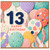 13th Birthday Card, Colourful Balloon Design