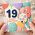19th Birthday Card, Happy Birthday Balloon Design