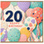 20th Birthday Card, Happy Birthday Balloon Design Card