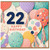 22nd Birthday Card, Happy 22 Birthday Card with Colourful Balloons