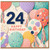 24th Birthday Card, Colourful Balloon Happy Birthday Card