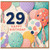 29th Birthday Card, Happy Birthday Balloon Design Card