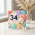 34th Birthday Card, Colourful Balloons and Confetti Happy Birthday Card