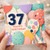 37th Birthday Card, Happy Birthday Balloon Design