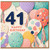 41st Birthday Card, Colourful Balloons Happy Birthday Card