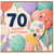 70th Birthday Card, Colourful Balloon Design Happy Birthday Card