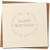 Happy Birthday Floral Wreath Card, Cream, 145mm x 145mm, Kraft, Includes Kraft Envelope