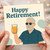 Happy Retirement Card - Cheers Beer Pint Illustration - Funny Greeting Card for Him, Colleague, Dad, Grandad or Friend - Blank Inside