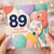89th Birthday Card, Happy Birthday Balloon Design Card