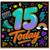 15th Birthday Card, 15 Today Teen Birthday Card