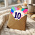10th Birthday Card, 10 to go! Colourful Rainbow Design