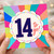 14th Birthday Card, To Go! Rainbow Burst Design