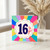 16th Birthday Card, 16 to Go, Colourful Rainbow Birthday Card