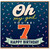7th Birthday Card, Oh My God You're 7 Happy Birthday Card