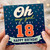 18th Birthday Card, Oh My God You’re 18 Happy Birthday Card