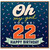 22nd Birthday Card, Funny Happy Birthday Card