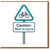 Caution: Man in Lycra Funny Cycling Birthday Card - Humorous Road Sign Design for Cyclists, Husband, Boyfriend, Dad or Mate - Blank Inside