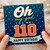 110th Birthday Card, Oh My God You're 110 Happy Birthday Card
