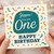 1st Birthday Card - Yippee You Are One - Colourful Confetti Design - Fun First Birthday Card for Kids - Blank Inside with Envelope