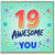 19th Birthday Card, Awesome Years of You