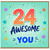 24th Birthday Card, Awesome Years of You Card